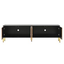 STILVORA TV Cabinet 179 cm with 4 Doors in Natural - thumbnail 8