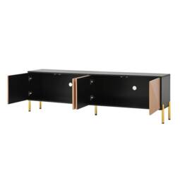 STILVORA TV Cabinet 179 cm with 4 Doors in Natural - thumbnail 9