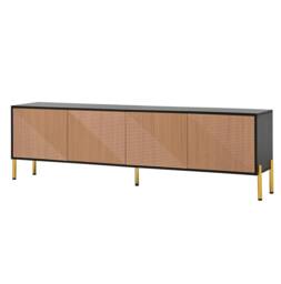 STILVORA TV Cabinet 179 cm with 4 Doors in Natural - thumbnail 7