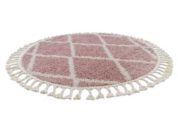 RugsX Berber Rug in Pink - Size: 120 cm diameter - thumbnail 3