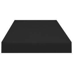 Berkfield Home Floating Wall Shelves 4 pcs Black 60x23.5x3.8 cm MDF - thumbnail 5