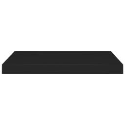 Berkfield Home Floating Wall Shelves 4 pcs Black 60x23.5x3.8 cm MDF - thumbnail 4