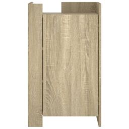 Berkfield Home Sideboard Sonoma Oak 45x35x75 cm Engineered Wood in Brown - Size: 45 x 35 x 75 cm - thumbnail 4