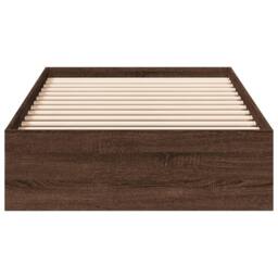 Berkfield Home Bed Frame w/Drawers Frame Brown Oak 75x190 cm Small Single - thumbnail 4