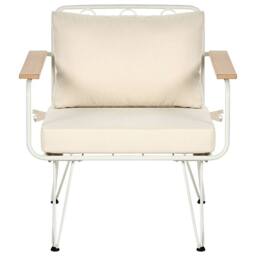 Wyld and Coco 4-Seater Garden Sofa Set - Beige Cushions Steel Frame - thumbnail 9