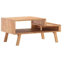 Berkfield Home Coffee Table 100x50x45 cm Solid Acacia Wood in Brown - Size: 100 x 50 x 45 cm - thumbnail 9