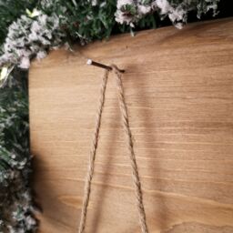 Samuel Alexander 55cm Wooden Decorative Skis with White Fur & Bells Christmas Decoration - thumbnail 6