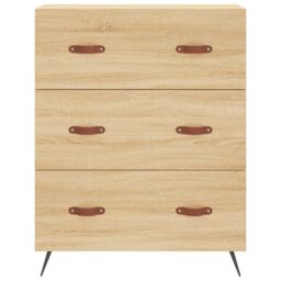 Berkfield Home Chest of Drawers Sonoma Oak 69.5x34x90 cm Engineered Wood in Brown - thumbnail 5