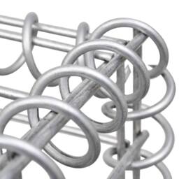Berkfield Home H-Shaped Gabion Planter Steel Wire 260x40x200 cm in Silver - Size: 260 x 40 x 200 cm - thumbnail 5