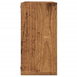 Berkfield Home Wall Cube Shelves 2 pcs Old Wood 30x15x30 cm Engineered Wood in Brown - Size: 30 x 15 x 30 cm - thumbnail 6