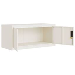 Berkfield Home Durable File Cabinet White 90x40x220 cm Steel - Size: 90 x 40 x 220 cm - thumbnail 5