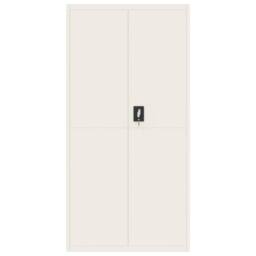 Berkfield Home Durable File Cabinet White 90x40x220 cm Steel - Size: 90 x 40 x 220 cm - thumbnail 8