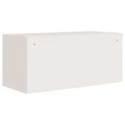 Berkfield Home Durable File Cabinet White 90x40x220 cm Steel - Size: 90 x 40 x 220 cm - thumbnail 6