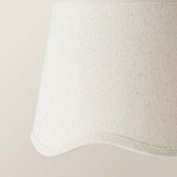 ValueLights Mabel Linen Small 20cm Scallop Edge with Trim Ceiling Light Lamp Shade in Natural - thumbnail 4