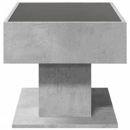 Berkfield Home Decorative Coffee Table with LED Concrete Grey 70x50x45 cm Engine - Size: 70 x 50 x 45 cm - thumbnail 7