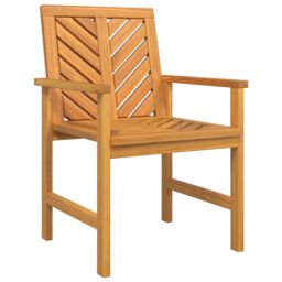Berkfield Home 5 Piece Garden Dining Set Solid Wood Acacia in Brown - thumbnail 5