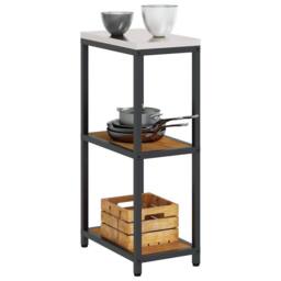 Berkfield Home Kitchen Storage Shelf with Storage Rusty Weathering steel in Brown - thumbnail 3