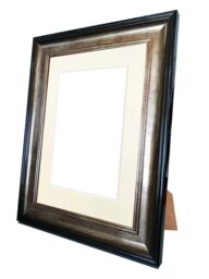 Frames & Mirrors 4U Scandi Black & Gold Frame with Ivory Mount for Image Size 10 x 6 - thumbnail 4