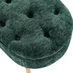 KORVIXA Upholstered Flip Top Storage Ottoman Bench Living Room Bedroom in Green - Size: 100 cm x 100 cm - thumbnail 5