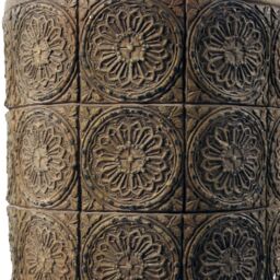 Leaf x 21.5cm Zandi Flowers Composite Large Planter 40cm in Dark Brown - thumbnail 4
