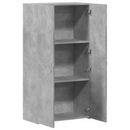 Berkfield Home File Cabinet Concrete Grey 60x32x115 cm Engineered Wood - Size: 60 x 32 x 115 cm - thumbnail 7