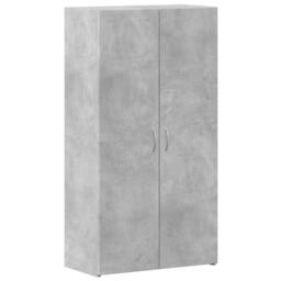 Berkfield Home File Cabinet Concrete Grey 60x32x115 cm Engineered Wood - Size: 60 x 32 x 115 cm - thumbnail 2