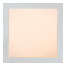 Lucide 'BRICE' Dimmable Stylish Square Bathroom LED Flush Ceiling Light in White - thumbnail 3