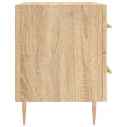 Berkfield Home Bedside Cabinets 2 pcs Sonoma Oak 40x35x47.5 cm Engineered Wood in Brown - thumbnail 7