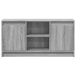 Berkfield Home TV Cabinet with LED Grey Sonoma 100x34x50 cm Engineered Wood - Size: 100 x 34 x 50 cm - thumbnail 6