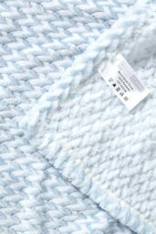 Homescapes Mora Faux Fur Velvet Throw in Blue - Size: 130 cm x 160 cm - thumbnail 5