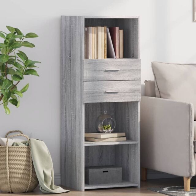 Berkfield Home Highboard Grey Sonoma 45x42.5x124 cm Engineered Wood - image 1