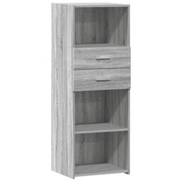 Berkfield Home Highboard Grey Sonoma 45x42.5x124 cm Engineered Wood - thumbnail 2