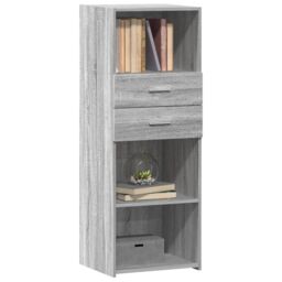 Berkfield Home Highboard Grey Sonoma 45x42.5x124 cm Engineered Wood - thumbnail 3