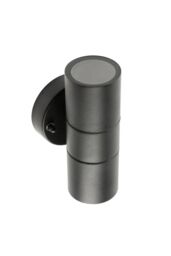 CGC Lighting 'Leon' Black Stainless Steel GU10 Up & Down Outdoor Wall Light IP44 - thumbnail 5