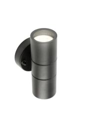 CGC Lighting 'Leon' Black Stainless Steel GU10 Up & Down Outdoor Wall Light IP44 - thumbnail 4