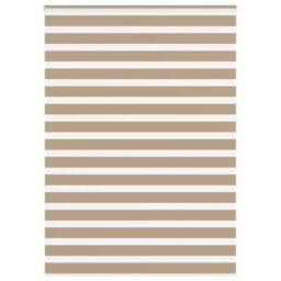Berkfield Home Elegant Zebra Blind Sand Brown 160x230 cm Fabric Width 155.9 cm P - thumbnail 2