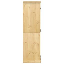 Berkfield Home Wardrobe Corona 76x50x170 cm Solid Wood Pine in Natural - Size: 76 x 50 x 170 cm - thumbnail 5