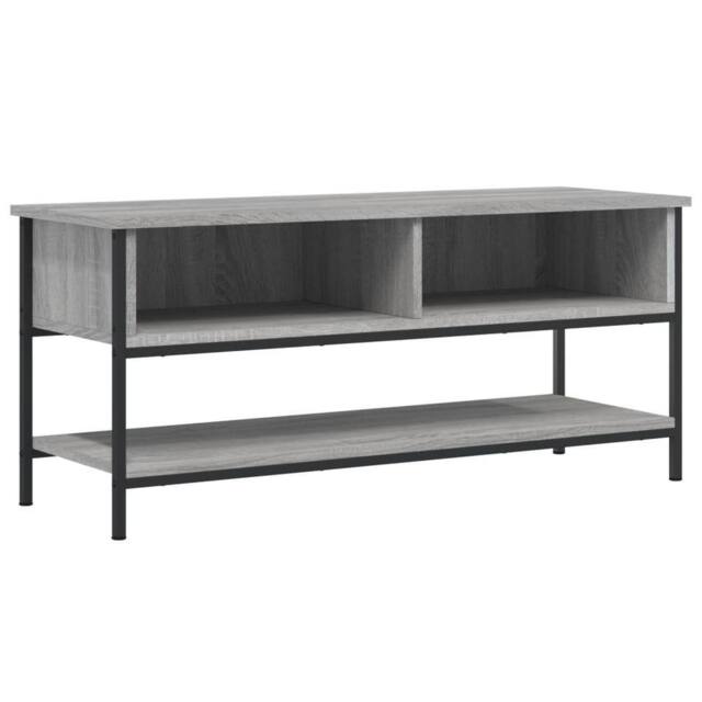Berkfield Home TV Cabinet Grey Sonoma 100x35x45 cm Engineered Wood - Size: 100 x 35 x 45 cm - image 1