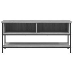 Berkfield Home TV Cabinet Grey Sonoma 100x35x45 cm Engineered Wood - Size: 100 x 35 x 45 cm - thumbnail 4
