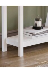 Home Discount Vida Designs Arlington 2 Drawer Console Table Storage Organizer in White - thumbnail 5