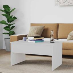Berkfield Home Modern Coffee Table White 80x50.5x41.5 cm Engineered Wood - thumbnail 8