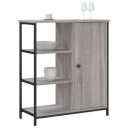 Berkfield Home Sideboard Grey Sonoma 70x30x80 cm Engineered Wood - Size: 70 x 30 x 80 cm - thumbnail 3