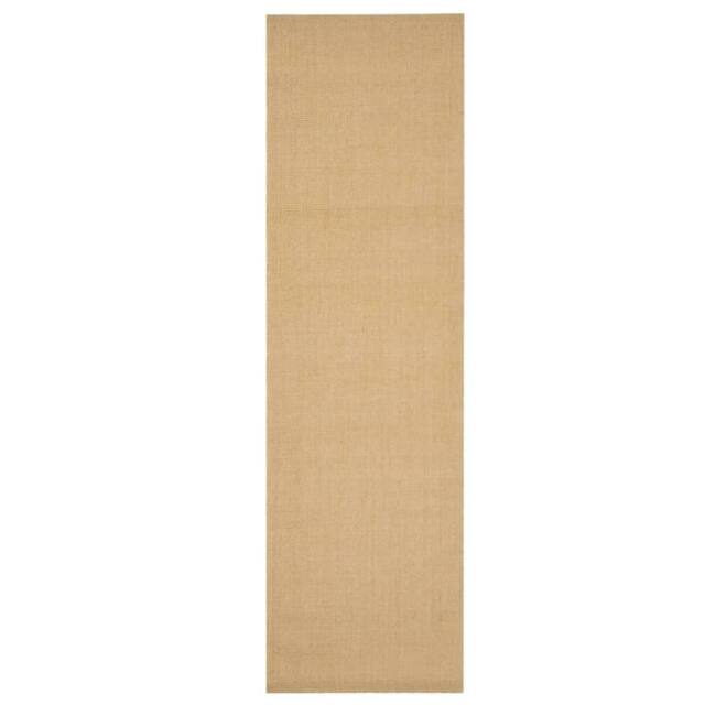 Berkfield Home Rug Natural Sisal 100x350 cm in Brown - Size: Medium - image 1