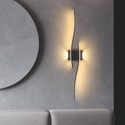 COMELY Indoor Wall Lights, Black Modern LED Wall Lights 27W, Warm White 3000K - thumbnail 4