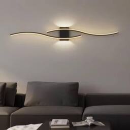 COMELY Indoor Wall Lights, Black Modern LED Wall Lights 27W, Warm White 3000K - thumbnail 2