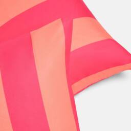 OHS 2 x Stripe Garden Cushion Covers Outdoor Water Resistant in Bright Pink - Size: 45 cm x 45 cm - thumbnail 6