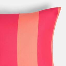 OHS 2 x Stripe Garden Cushion Covers Outdoor Water Resistant in Bright Pink - Size: 45 cm x 45 cm - thumbnail 5