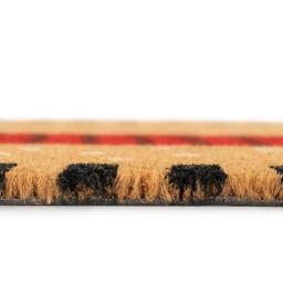 Kukoon Front Door Mat Christmas Décor Natural Coir Rug - Steven in Beige - Size: 45 cm x 120 cm - thumbnail 3