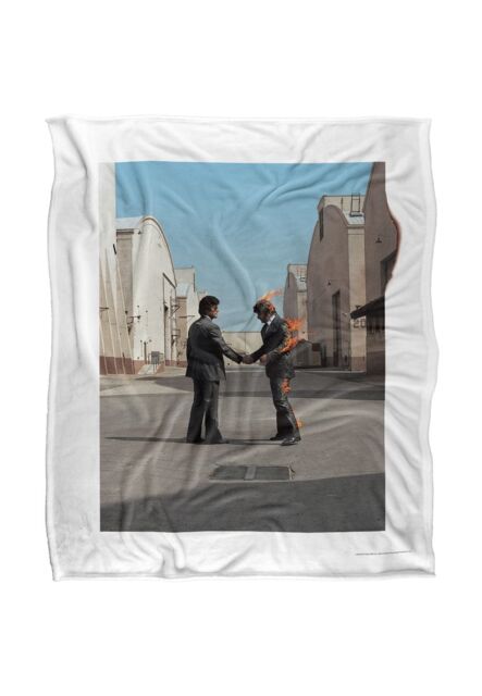Pink Floyd Wish You Were Here Silky Touch Super Soft Throw Blanket 152 X 127 cm in White - image 1