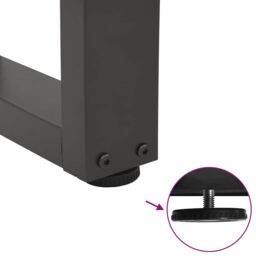 Berkfield Home Dining Table Legs V-Shape 2 pcs Anthracite 90x(72-73.3) cm Steel - thumbnail 9